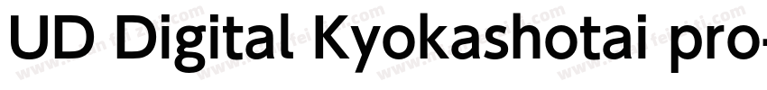 UD Digital Kyokashotai pro字体转换